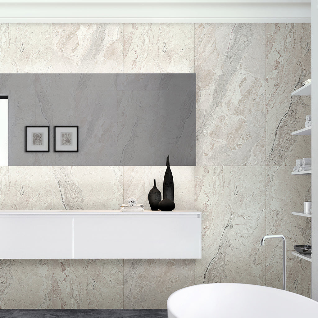 Stone Beige 24x48 Matte Porcelain Large Format Tile (2 pack, 15.5 sq ft/case)