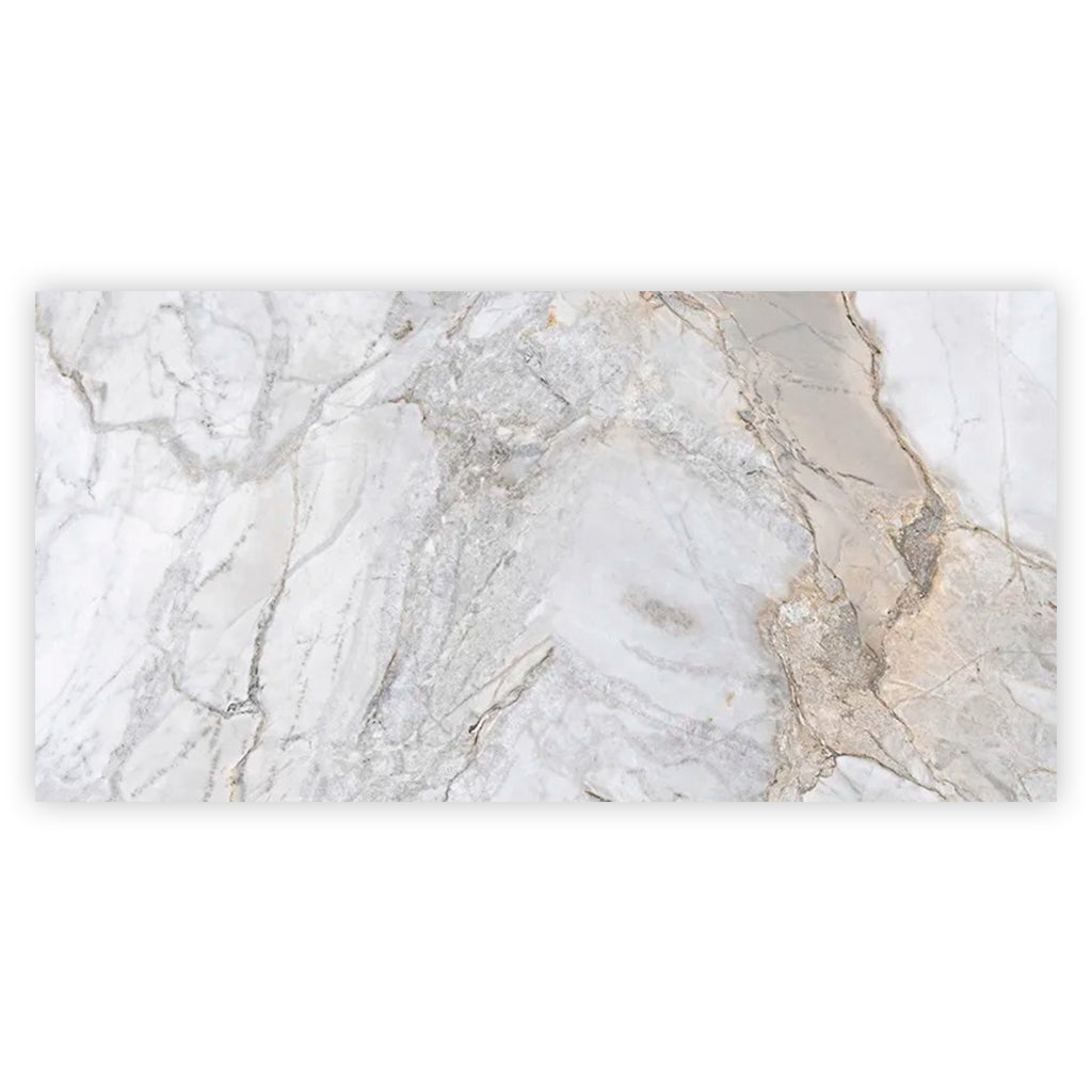 Pale Gray 24x48 Polished Porcelain Large Format Tile (2 pack, 15.5 sq ft/case)