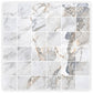 Pale Gray 12x12 Polished Square Porcelain Mosaic Tile (11 pack, 10.65 sq ft/case)