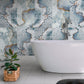 Lappato Blue Porcelain Rectangular Tile