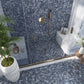Blue 12x12 Matte Basketweave Porcelain Mosaic Tile (5 pack, 4.84 sq ft/case)