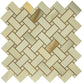 Splendor 12x12 Celadon Giada Porcelain Mosaic Onyx Basketweave Wall and Floor Tile (5 Pack, 4.84 sq ft/case) - Sample