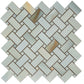 Splendor 12x12 Turchese Porcelain Mosaic Onyx Basketweave Wall and Floor Tile (5 Pack, 4.84 sq ft/case) - Sample