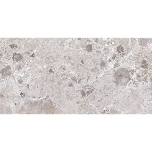 Splendor 24x48 Petra Gray Porcelain Large Format Veining Wall and Floor Tile (2 Pack, 15.5 sq ft/case) - Sample
