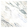 Ivory White Green Vein 12x12 Polished Square Porcelain Mosaic Tile (11 pack, 10.65 sq ft/case)