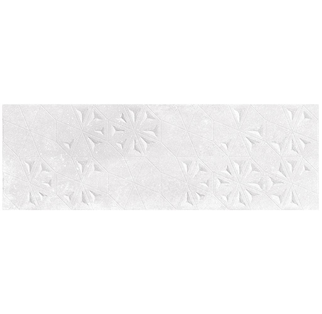 White 12x36 Matte Floral Ceramic Large Format Tile (25 Cases, 290.75 sqft/Pallet)