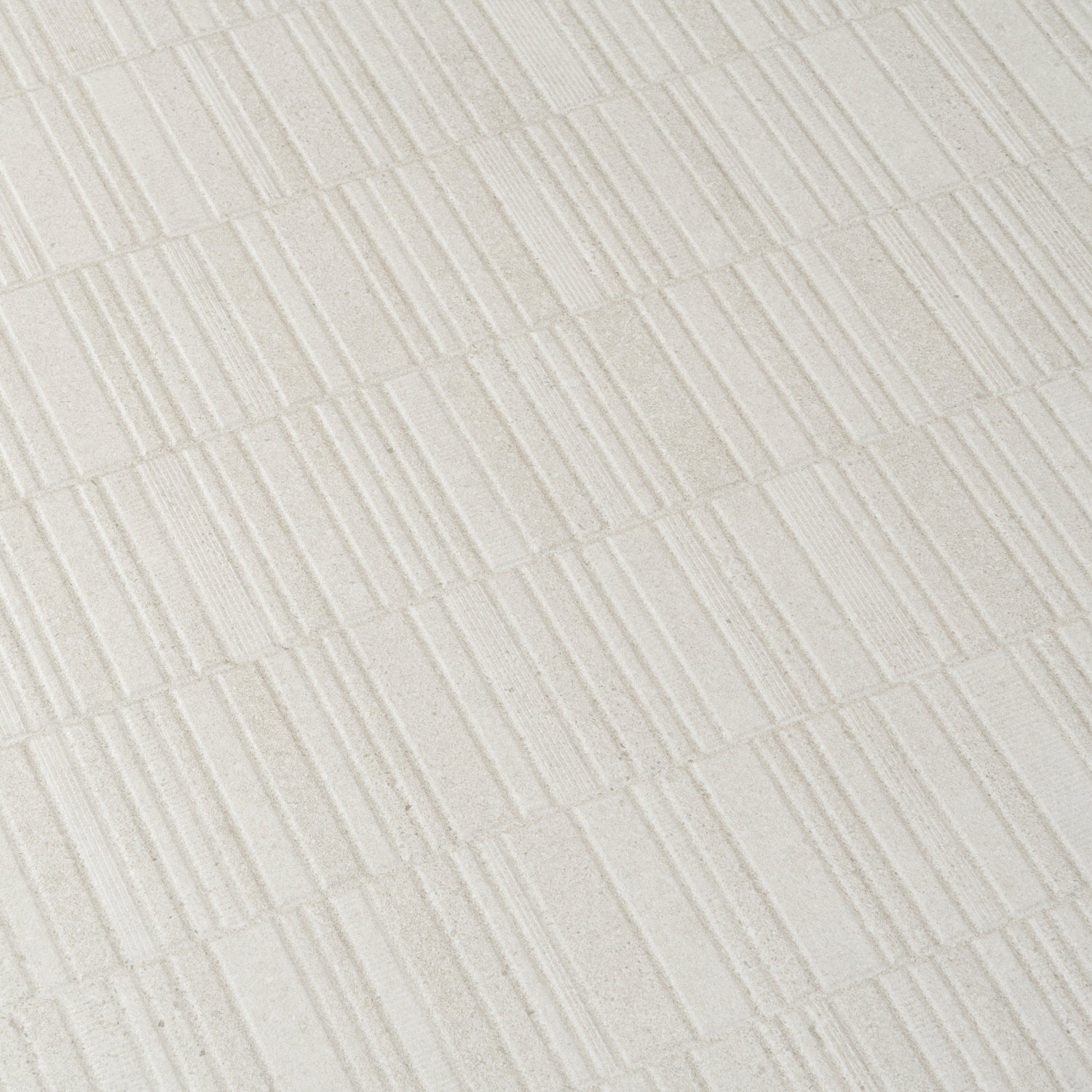 Imprint 24x48 Chalk Beige Ceramic Large Format Linear Grid Wall Tile (2 Pack, 15.5 sq ft/case) - Sample