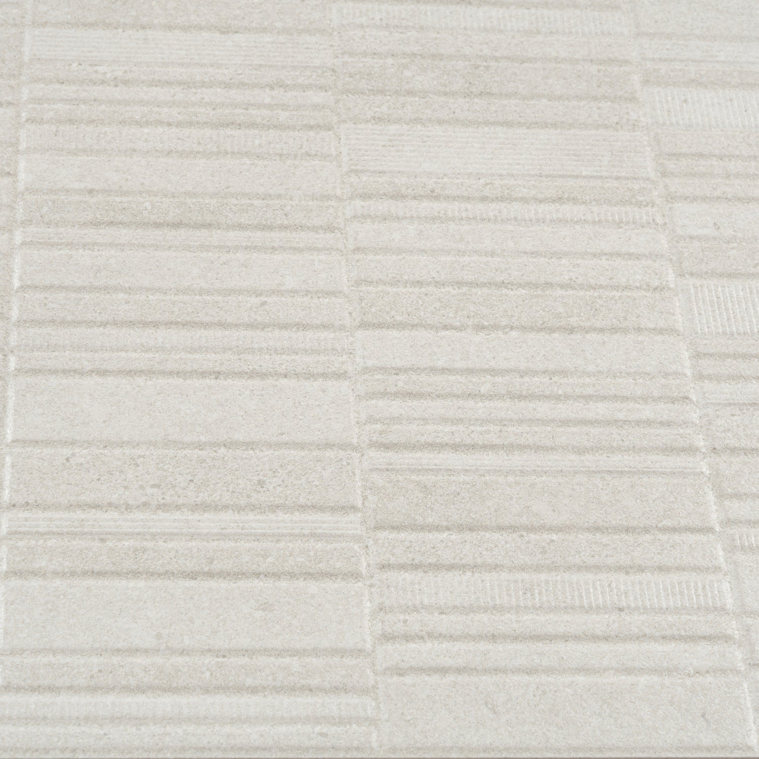 Imprint 24x48 Chalk Beige Ceramic Large Format Linear Grid Wall Tile (2 Pack, 15.5 sq ft/case) - Sample