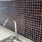 11x11 Jam Red Glass Tile