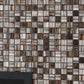 Black 11x11 Glossy Matte Square Glass Mosaic Tile (5 pack, 4.43 sq ft/case)