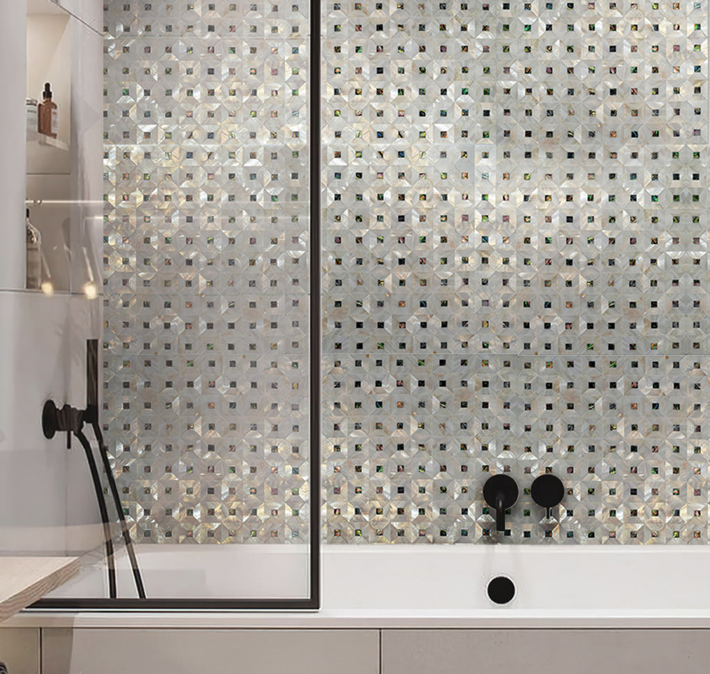 12x12 White Mother of Pearl Mosaic Tile