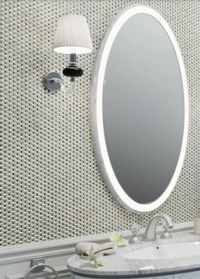 11x12 White Polished Mother of Pearl Mosaic Tile