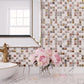 Gray 12x12 Polished Textured Square Glass Stone Metal Mosaic Tile (5 pack, 5 sq ft/case) - Sample
