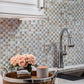 Gray 12x12 Polished Textured Square Glass Stone Metal Mosaic Tile (5 pack, 5 sq ft/case) - Sample