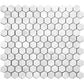 White 11x12 Honed Hexagon Marble Mosaic Tile (5 pack, 4.55 sq ft/case) - Sample