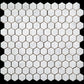 White 11x12 Honed Hexagon Marble Mosaic Tile (5 pack, 4.55 sq ft/case) - Sample