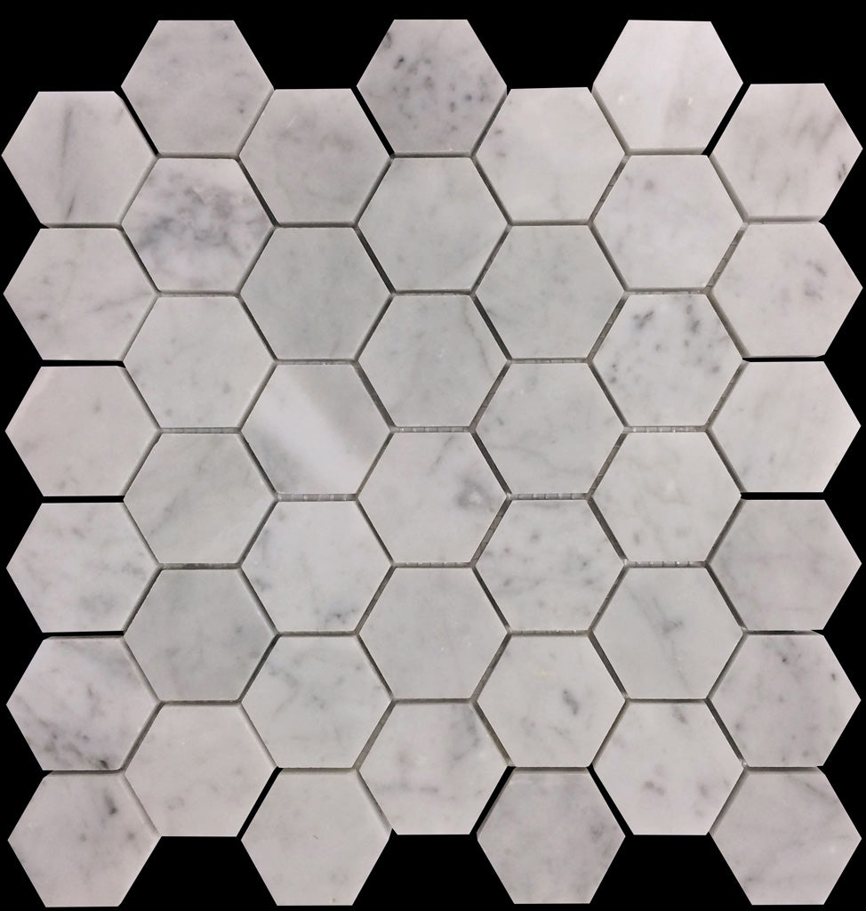 Powder White Matte Mosaic Tile
