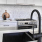 White Herringbone Polished Marble Mosaic Tile