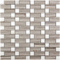 White Beige 12x12 Polished Brick Marble Mosaic Tile (5 pack, 5 sq ft/case) - Sample
