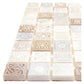 Cream Soft Earthy 12x12 Foiled Texture Square Stone Mosaic Tile (5 pack, 5 sq ft/case)