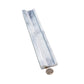 Gray 2x12 Marble Polished Chair Rail Tile Trim (10 pack, 1.667 sq ft/case) - Sample