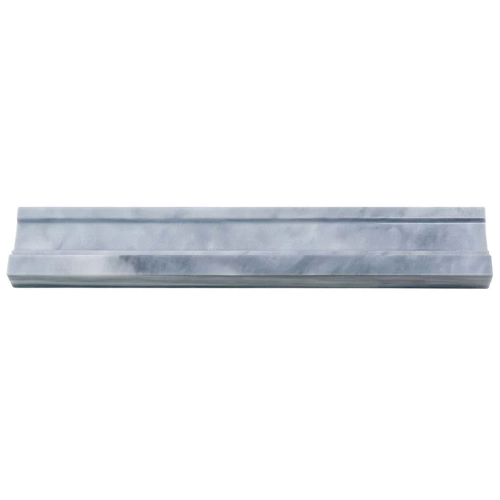 Gray 2x12 Marble Polished Chair Rail Tile Trim (10 pack, 1.667 sq ft/case) - Sample