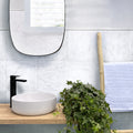 12x12 White Polished Marble Mosaic Tile