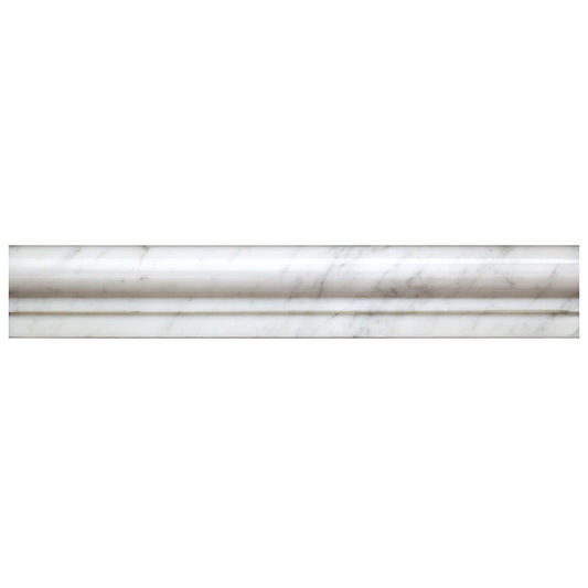 White Chair Rail Tile Trim
