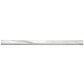 White 0.5x12 Polished Marble Pencil Tile Trim (10 pack, 0.5 sq ft/case) - Sample