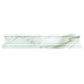 2x12 White Polished Chair Rail Tile Trim