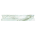 2x12 White Polished Chair Rail Tile Trim