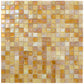 White Gold 12x12 Glossy Glass Uniform Square Mosaic Tile (20 pack, 18.69 sq ft/case)