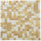 Yellow Gold White 12x12 Glossy Uniform Square Glass Mosaic Tile (20 pack, 18.69 sq ft/case) - Sample