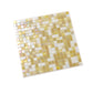 Yellow Gold White 12x12 Glossy Uniform Square Glass Mosaic Tile (20 pack, 18.69 sq ft/case) - Sample