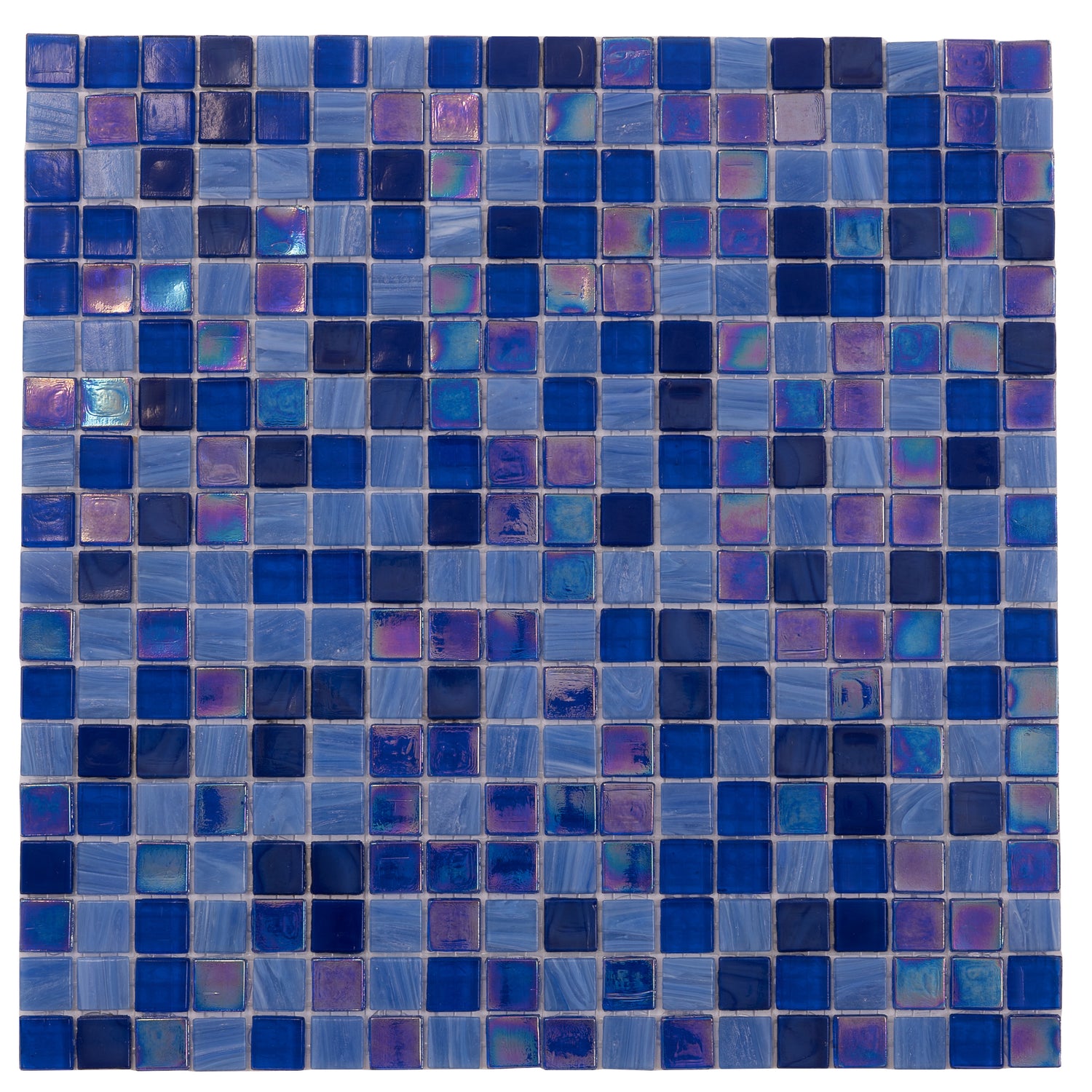 Blue 12x12 Glossy Uniform Square Glass Mosaic Tile (20 pack, 18.69 sq ft/case)