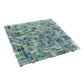 Stone Blue Green 12x12 Glossy Uniform Square Glass Mosaic Tile (20 pack, 18.69 sq ft/case)