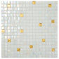 White Gold 12x12 Glossy Uniform Square Glass Mosaic Tile (20 pack, 18.69 sq ft/case)