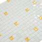 White Gold 12x12 Glossy Uniform Square Glass Mosaic Tile (20 pack, 18.69 sq ft/case)