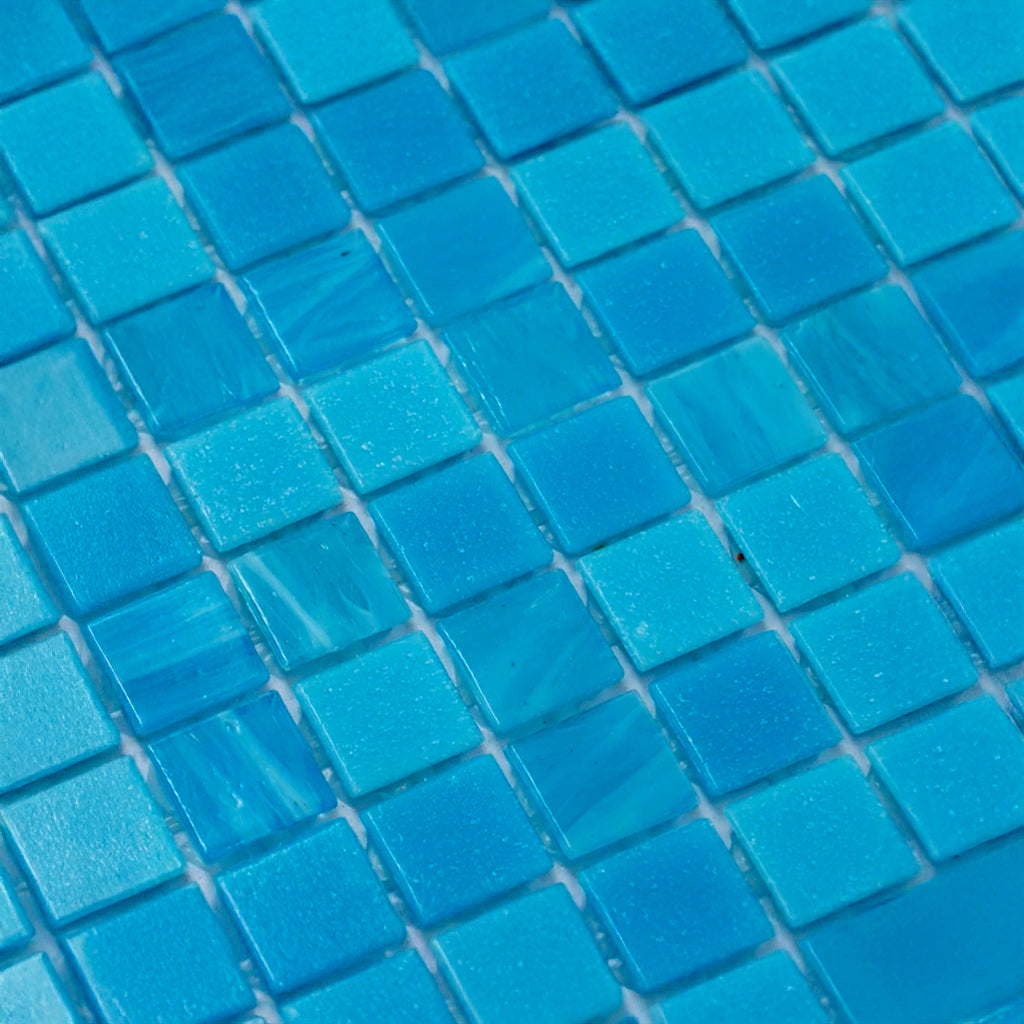 Arctic Blue 12x12 Uniform Square Glossy Glass Mosaic Tile (20 pack, 20 sq ft/case) - Sample