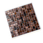 Brown Yellow 12x12 Glossy Uniform Square Glass Mosaic Tile (20 pack, 20 sq ft/case) - Sample