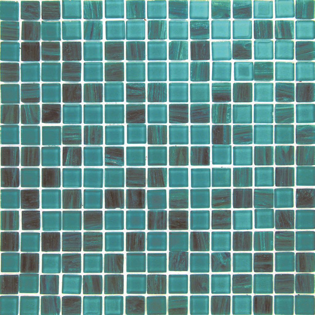 Teal Green 12x12 Glossy Uniform Square Glass Mosaic Tile (20 pack, 20 sq ft/case) - Sample
