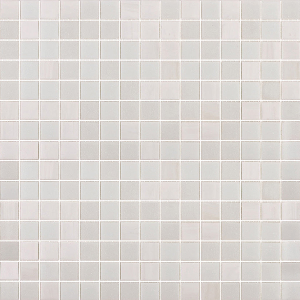 Pearl White 12x12 Uniform Square Glossy Glass Mosaic Tile (20 pack, 20 sq ft/case) - Sample