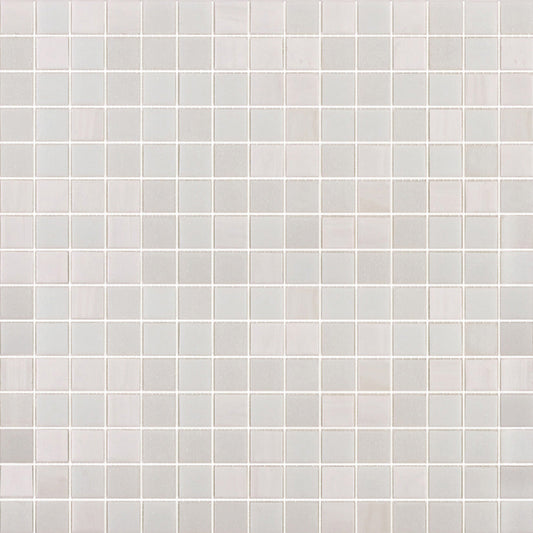 Pearl White 12x12 Uniform Square Glossy Glass Mosaic Tile (20 pack, 20 sq ft/case) - Sample