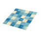 Blue White 12x12 Glossy Glass Uniform Square Mosaic Tile (20 pack, 20 sq ft/case)