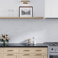 Pristine White Gray 11x12 Polished Hexagon Thassos Carrara Blue Celeste Marble Mosaic Tile (5 pack, 4.59 sq ft/case)