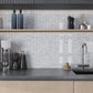 Thassos Bianco Carrara Blue Celeste 12x12 Polished Chevron Marble Mosaic Tile (5 pack, 5 sq ft/case)