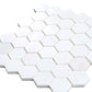 Snow White 12x12 Honed Hexagon Marble Mosaic Tile (5 pack, 4.83 sq ft/case) - Sample