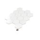 Snow White 10x12 Polished Hexagon Thassos Marble Mosaic Tile (5 pack, 4.46 sq ft/case)