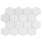 Snow White 10x12 Honed Hexagon Thassos Marble Mosaic Tile (5 pack, 4.46 sq ft/case)
