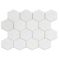 Snow White 10x12 Honed Hexagon Marble Mosaic Tile (5 pack, 4.46 sq ft/case) - Sample